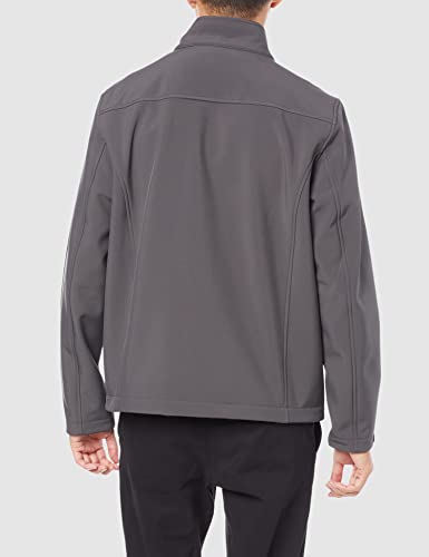 Amazon Essentials Water-Resistant Softshell Jacket Chaqueta, Gris (Dark Grey), Medium