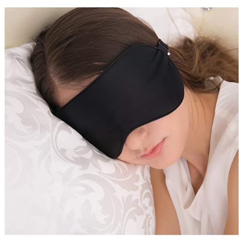 Antifaz para Dormir, JEFlex Seda Natural Blindfold Mascara para los ojos con correa ajustable