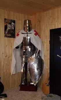antiquegifts2019 Traje de armadura de colección de armadura de caballero medieval usable
