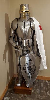 antiquegifts2019 Traje de armadura de colección de armadura de caballero medieval usable