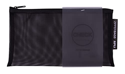 APLI 18025 - Bolsa nylon - Zipper bag - Portatodo nylon transpirable - Tamaño"Check" - 230 x 130 mm - Envío color aleatorio