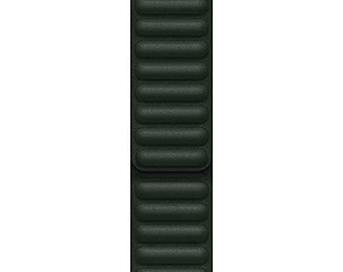 Apple Watch Correa de eslabones de Piel Verde secuoya (45 mm) - Talla S/M