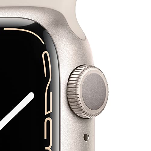 Apple Watch Series 7 (GPS) - Caja de Aluminio en Blanco Estrella de 41 mm - Correa Deportiva Blanco Estrella - Talla única