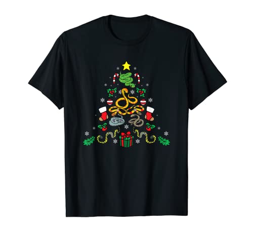 Árbol de Navidad Serpiente Árbol de Navidad Reptil venenoso Camiseta
