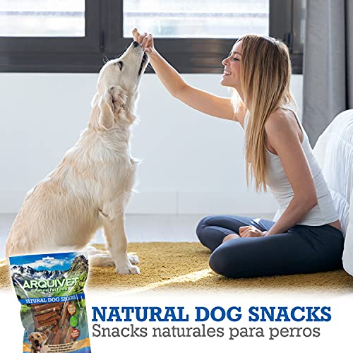 Arquivet Barritas de salmón con Piel - 1kg - Natural Dog Snacks - Snacks Perros - 100% Natural - chuches Perros - premios Perros - golosinas Perros - Snacks Naturales - Producto Light