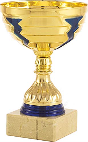 Art-Trophies AT81186 Trofeo Deportivo, Dorado/Azul, 9 cm