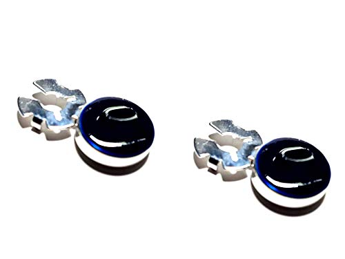 artesanal 1 par de cubrebotones de 15 mm de esmalte de color a elegir de 1 a 23 baño plata brillante cubre botones esmaltados negro turquesa blanco etc joyas hombre de regalo llavero