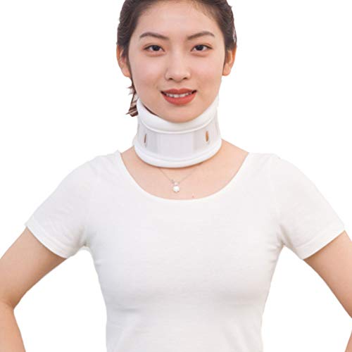 Artibetter Collarín Cervical Ajustable Soporte de Cuello Transpirable para Alivio Del Dolor de Cuello Talla S (Blanco)