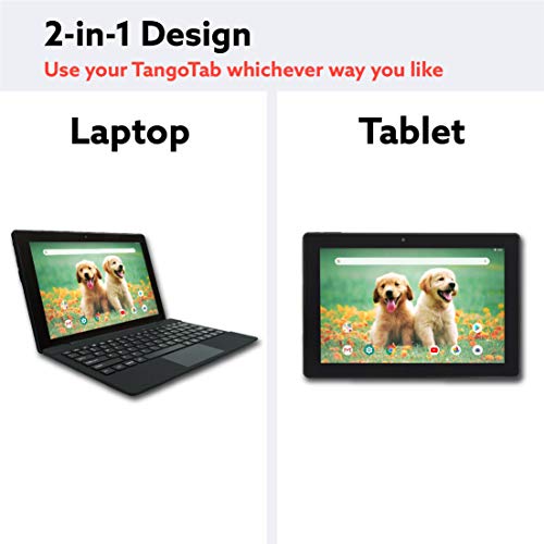 [Artículo Adicional 3] Simbans TangoTab 10 Pulgadas Tableta con Teclado, Ordenador Portátil 2 en 1, Android 10, 4 GB RAM, Disco 64 GB, Mini-HDMI - TLX