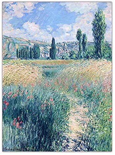 AS65ST12 Pósters e impresiones decoración del hogar Imprimir Pantalla cuadros de la pared del cartel Impresiones de la lona Pintura francés Claude Monet 50 x 70 cm sin el capítulo Posters Prints