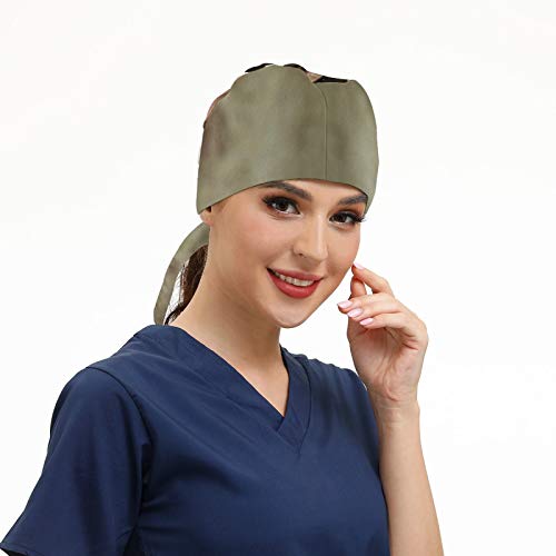 ASIGA Gorra de trabajo para mujer con banda para el sudor ajustable, sombreros con estampado de galgos de Retrato Ttalian con botón