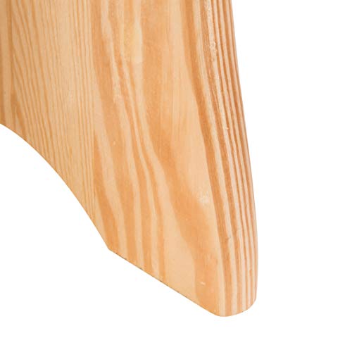 axentia de Madera Taburete de Paso - 100% Certificado FSC Madera de Pino, rústico Vintage Taburete de Paso para Adultos y niños - Madera Reposapiés 40 X 20 X 22 cm