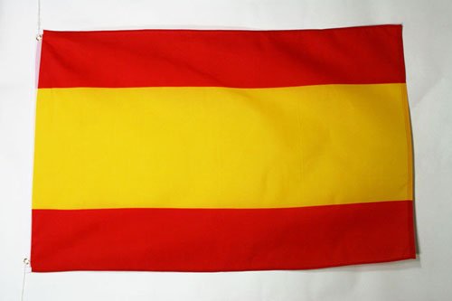 AZ FLAG Bandera de ESPAÑA SIN Armas 150x90cm - Bandera ESPAÑOLA SIN Escudo 90 x 150 cm