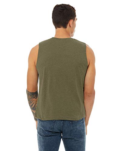 Bella + Canvas. Heather Olive. XL. 3483. 00884913636552