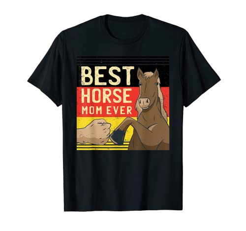 Best Horse Mom Ever German Flag Camiseta