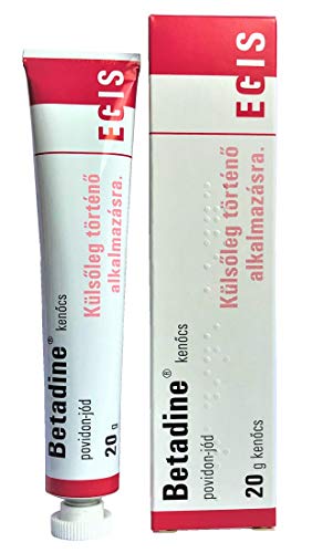 BETADINE 100 miligramos/gramo - 20 gramos ungüento antiséptico Tratamiento de cortes de piel o abrasiones