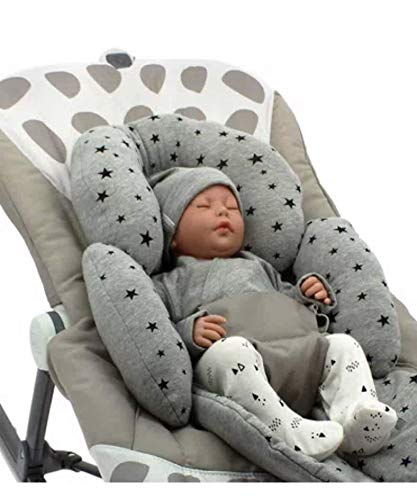 BEYBI® Reductor bebé punto algodón universal para capazo, silla coche grupo 0, silla de paseo y cuna