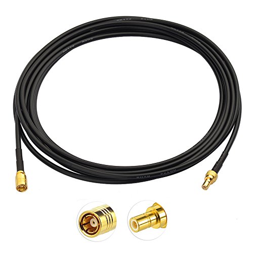 Bingfu SMB Cable Coaxial SMB Macho a SMB Hembra Adaptador con 3m 9.84ft RG174 Cable de extensión para Dab Antena Dab + Radio Kenwood Alpine AiliTech Clarion Pioneer