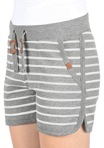 BlendShe Kira Pantalón De Chándal Corto Sweat- Shorts para Mujer con Forro Polar Suave Al Tacto, tamaño:M, Color:Zink Mix (70815)