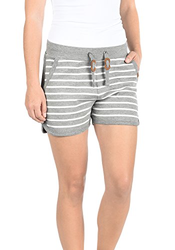 BlendShe Kira Pantalón De Chándal Corto Sweat- Shorts para Mujer con Forro Polar Suave Al Tacto, tamaño:M, Color:Zink Mix (70815)