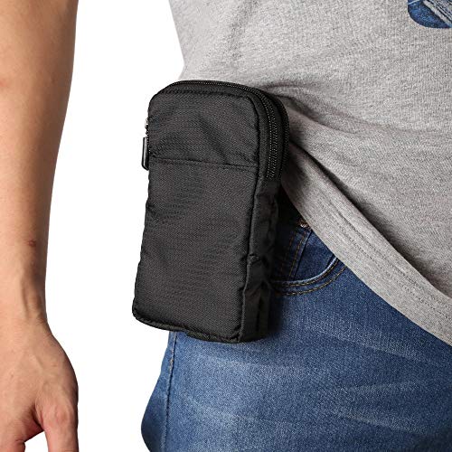 Bolsa de teléfono universal para iPhone 12 Pro Mini portátil de la cintura de la bolsa para iPhone 8 Plus teléfono móvil funda de hombro