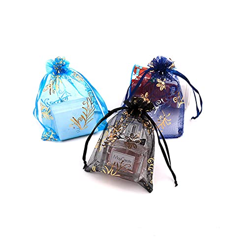 Bolsas de Organza,20 Pcs 13 * 18cm Multicolor Bolsas de Organza de Regalos para Boda Favores y Joyas,bolsas de caramelos