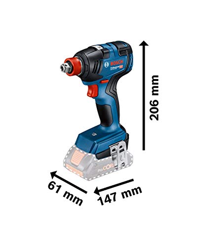 Bosch Professional 18V System GDX 18V-200 + GSB 18V-55 - Set llave de impacto + taladro percutor a batería (2 baterías x 4.0 Ah, 18V, en L-BOXX)