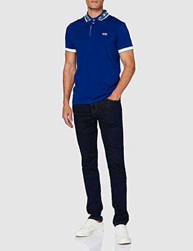 BOSS Paddy 1 Camisa Polo, Azul Abierto (493), L para Hombre