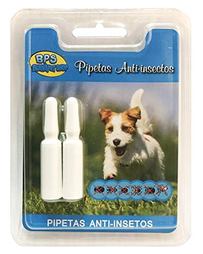 BPS Pipetas Repelentes para Perros Gatos Mascotas Antiparasitos Material Naturales (para Perro) BPS-4002