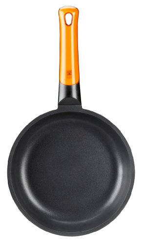 BRA Efficient Orange Set De 3 Sartenes, Aluminio, Negro, 20-24-28 cm [Amazon Exclusive]