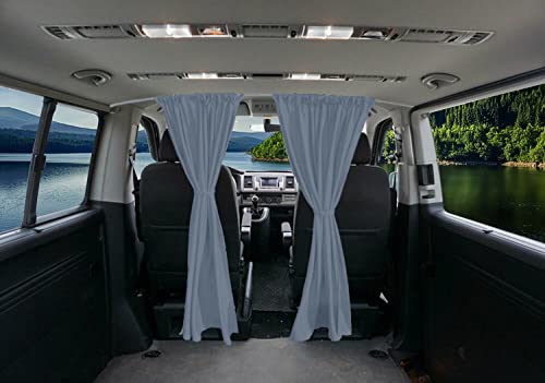 BREMER SITZBEZÜGE Separación de cabina de conductor, protección solar, cortina, compatible con Mercedes Vito W638 W639 W447 A_GR Camping Caravana Accesorios