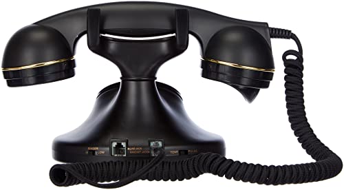 Brondi Vintage 10 - Teléfono fijo analógico, color negro