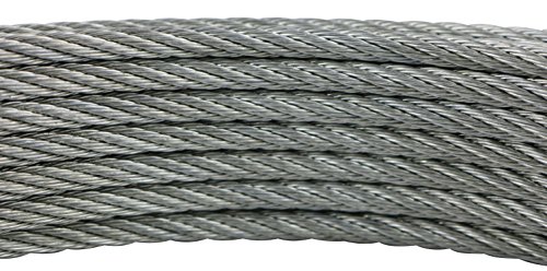 Cables y eslingas Y10607R10003 Y10607R10003-Cable 6 x 7 + 1 (3 mm, Rollo de 100 m, Acero galvanizado)