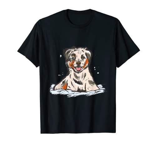 Cachorro de pastor australiano para perros y animales Camiseta