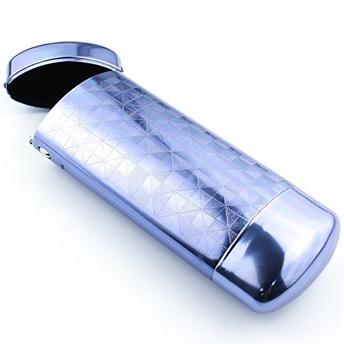 Cajas de protección para gafas de metal compactas de Glasees, azul, Talla única