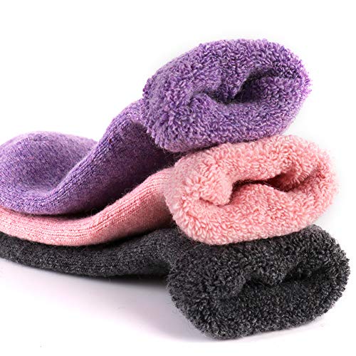 Calcetines de lana súper gruesos para mujer, suaves, cálidos, cómodos y cómodos - Multi color - Talla única