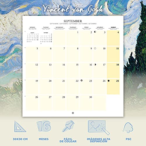 Calendario perros 2022 - Calendario 2022 pared - Calendario pared animales | Calendario mensual - Producto con licencia oficial