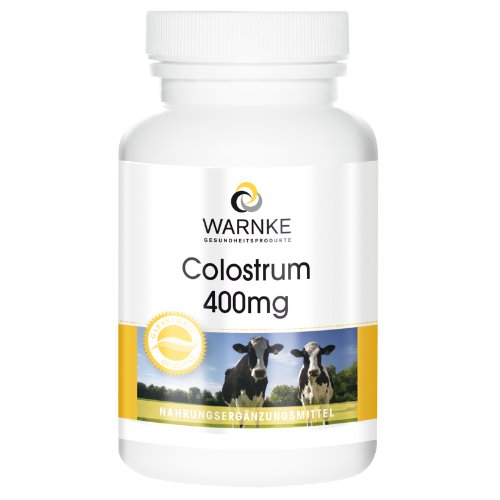 Calostro 400mg – Libre de BSE – Rico en Aminoácidos e Inmunoglobulinas – 90 Cápsulas