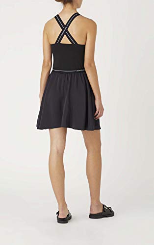 Calvin Klein Jeans Logo Elastic Skirt, Falda para Mujer, Negro (Ck Black), M
