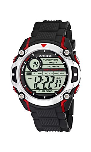 Calypso K5577 - Reloj de pulsera para hombres , digital, cuarzo , correa de caucho, color negro