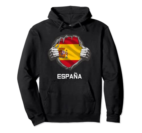 Camisa del equipo de fan de fútbol de la bandera de España Sudadera con Capucha