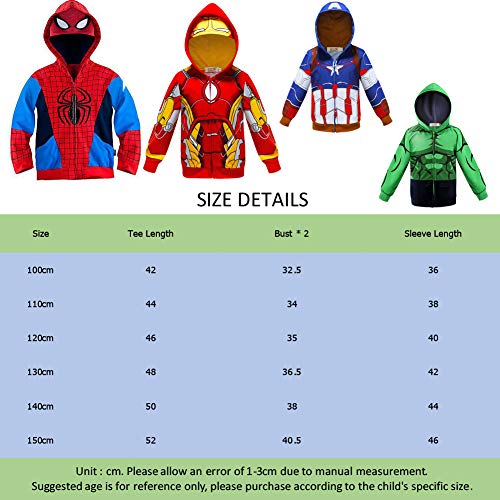 Camiseta para Niño Spiderman Camisas Infantiles de Ropa Sudaderas Niña Invierno Chandal Niños Sudadera con Capucha Tops T-Shirt (C SD,110cm)