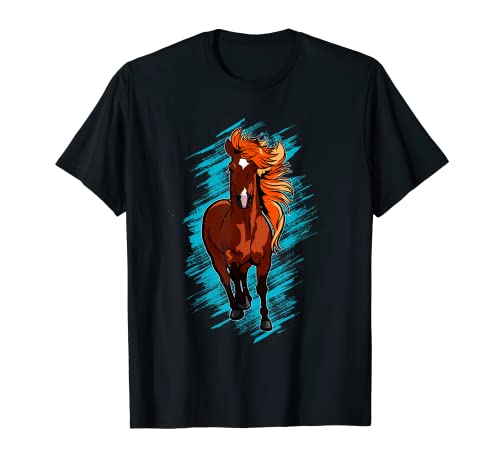 Cara de caballo de aspecto divertido para los amantes de los caballos Camiseta