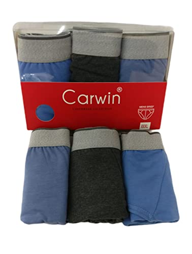 Carwin Pack 6 - Slips para Hombre Talla Especial 3XL