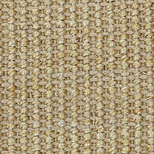 Casa pura® Sisal Alfombra de fibras naturales, muchos colores | con cenefa de algodón | Fácil | tamaño a elegir), Sisal, naturaleza, 160 x 230 cm