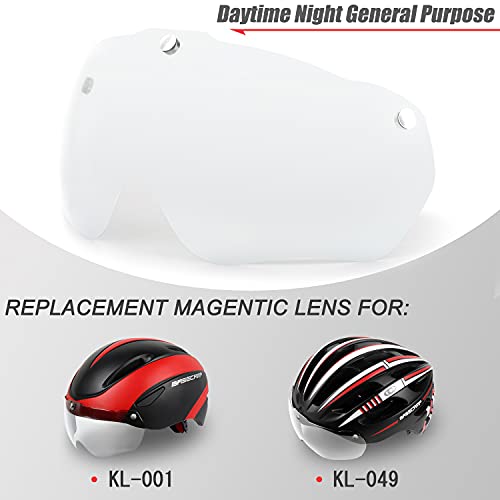 Casco Bicicleta Visera Magnética Protector de Gafas Extraíble Solo para Casco Bici KINGLEAD en los Modelos KL-049 y KL-001