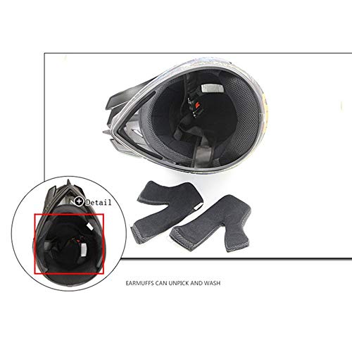Casco de Descenso para jóvenes Adultos Regalos Gafas máscara Guantes Bolsillo Neto BMX MTB ATV Bicicleta Carrera Integral Integral Casco,A,M