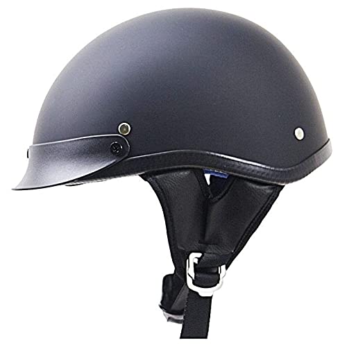 Casco Moto Vintage Jet ECE Homologado Casco De Motocicleta Half Casco Cráneo Pequeño Y Ligero Capmotorbike Cara Abierta Liberación Rápida Hebilla Para Hombres Y Mujeres A,XL