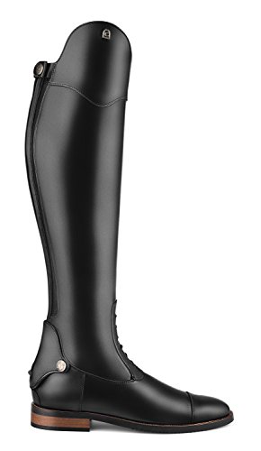 Cavallo Spring Maxima - Botas de hípica de piel, talla 5,5 (D 38 2/3), altura de la caña: 48 cm, ancho de la caña: 38 cm, color negro