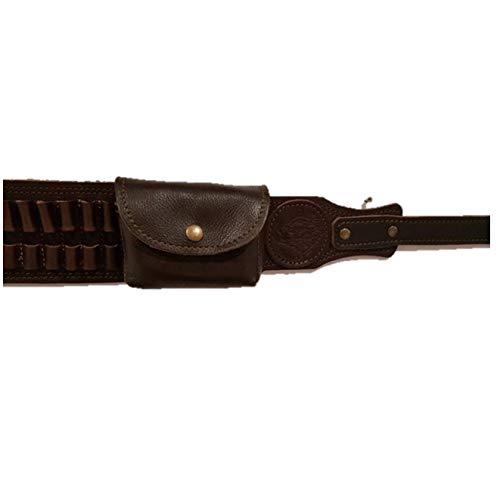 CAZA Y AVENTURA Canana de Cuero Porta Balas para Calibre 300 Talla 44-48